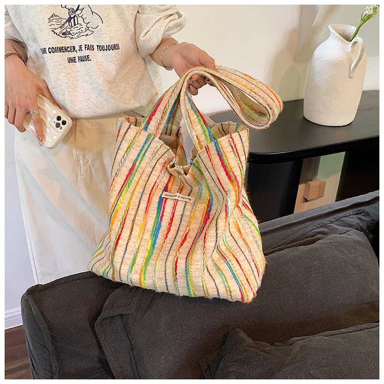 Commuter Rainbow Design Sense Canvas Women's Bag  A12