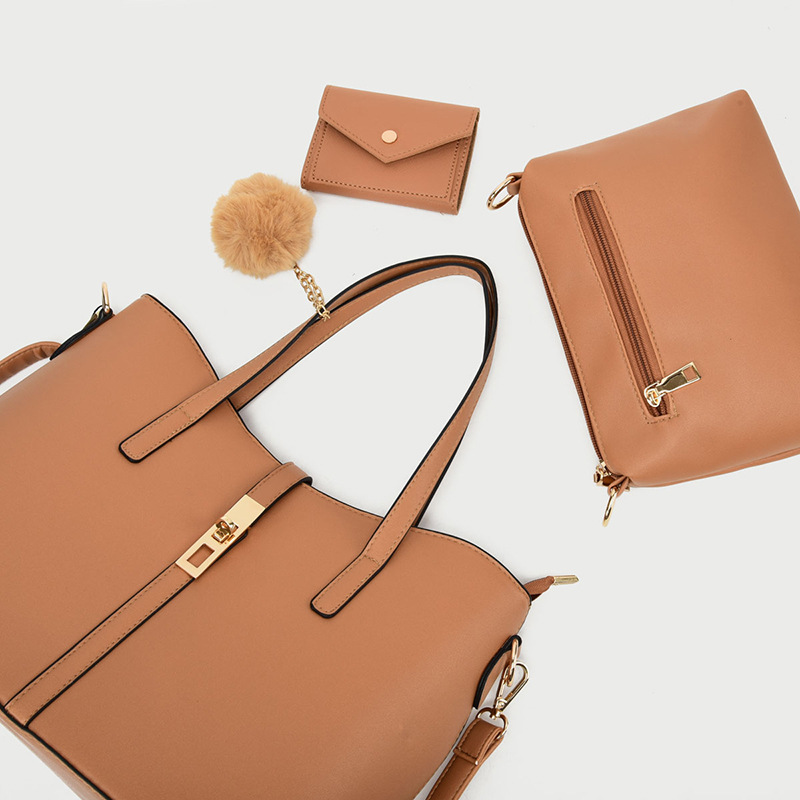 Textured Shoulder Messenger Tote Bag  A19