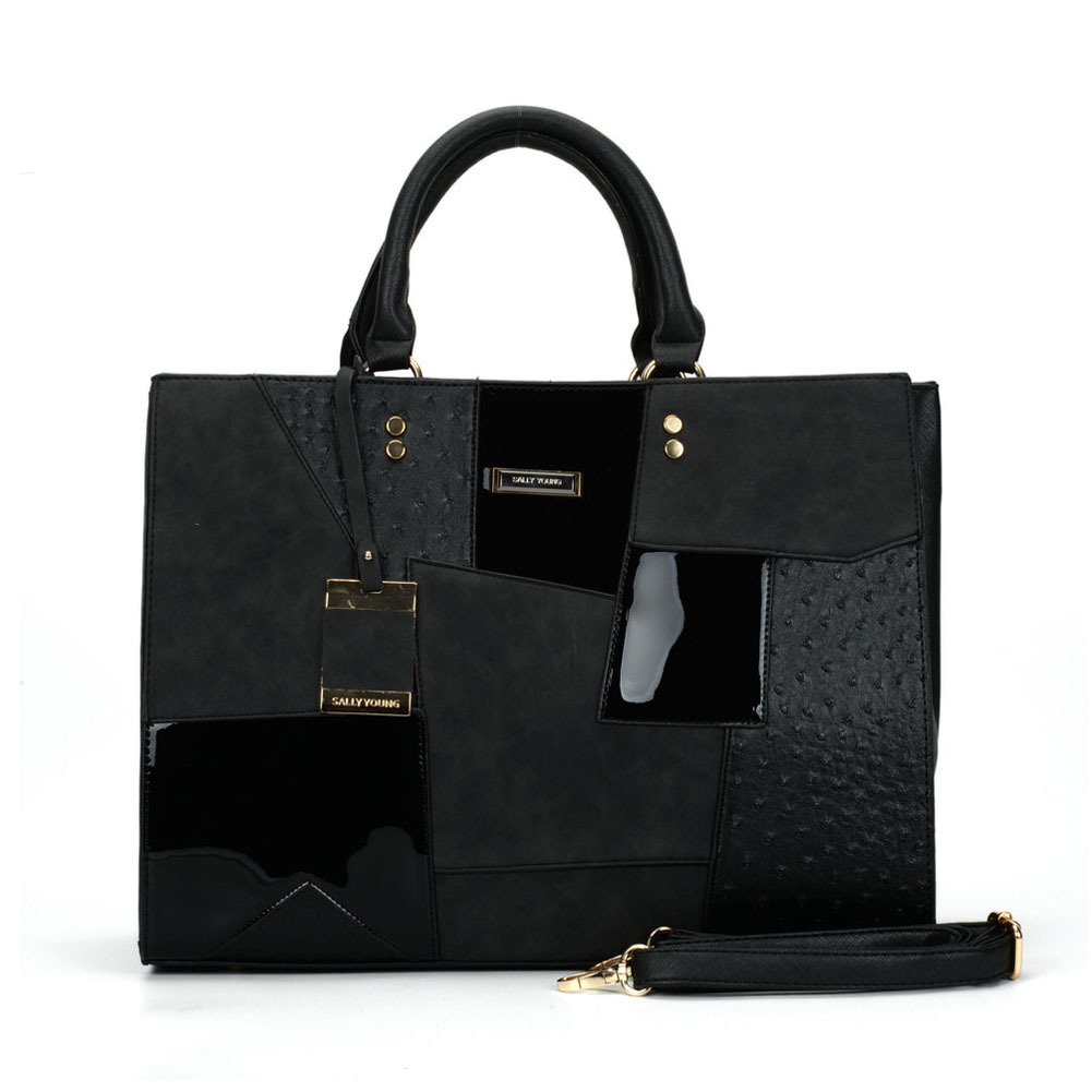 Trendy Patchwork Tote Bag A1