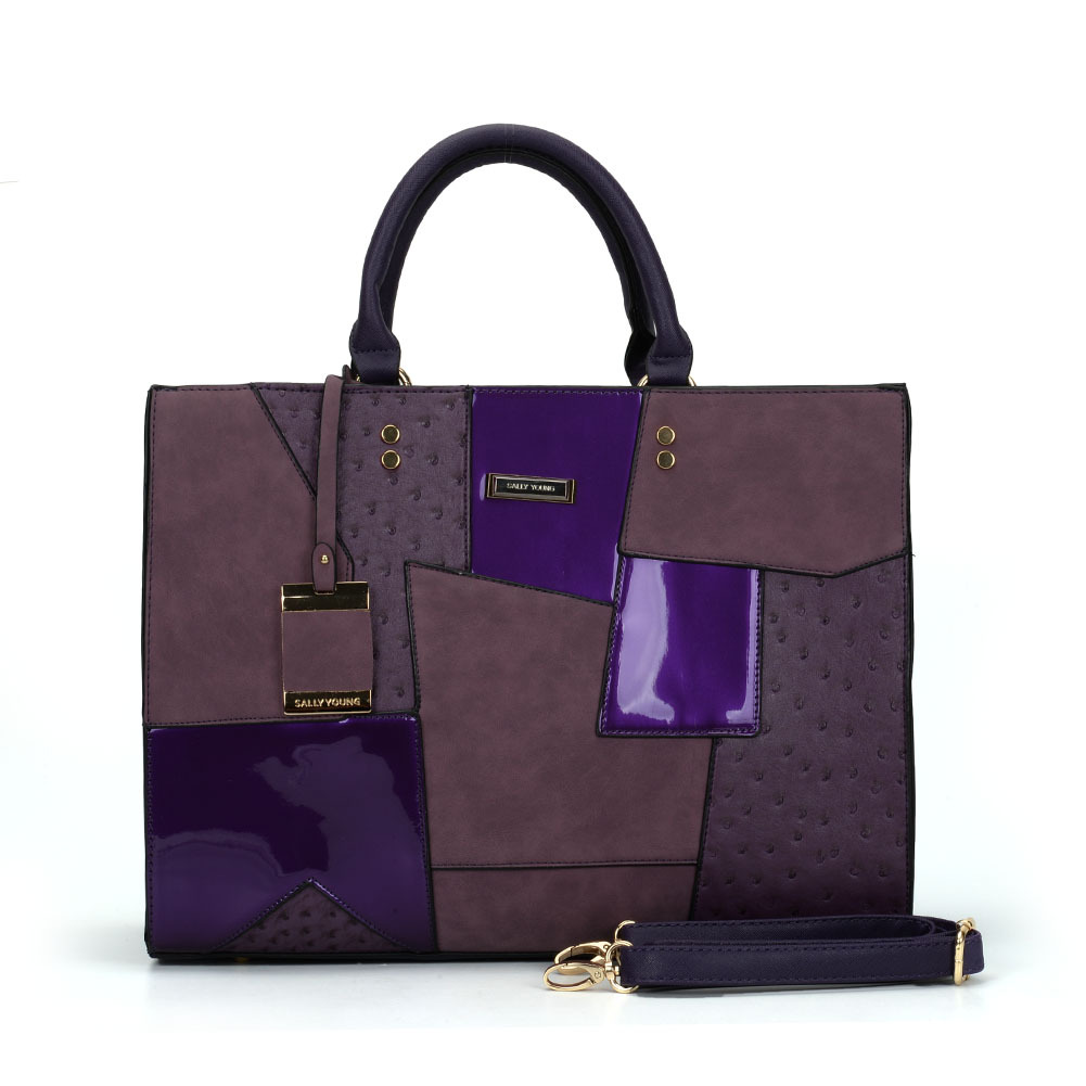 Trendy Patchwork Tote Bag A1