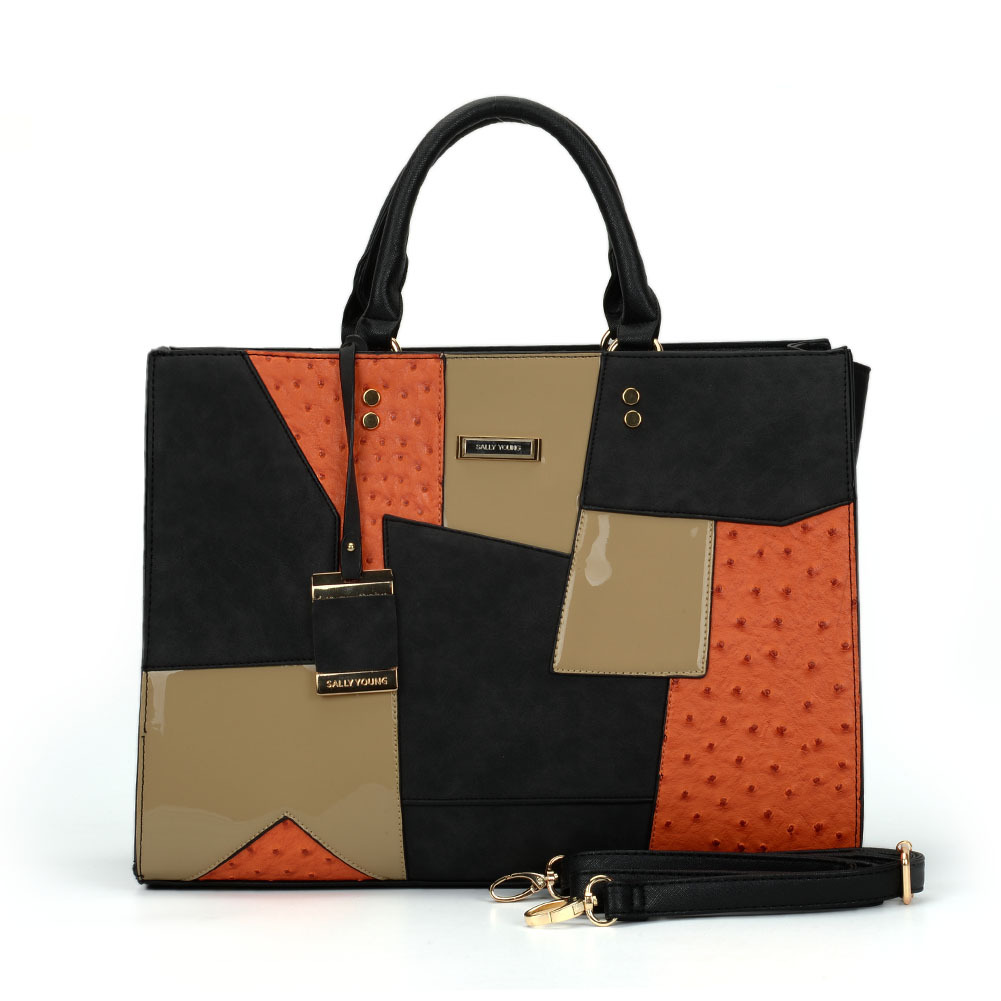 Trendy Patchwork Tote Bag A1