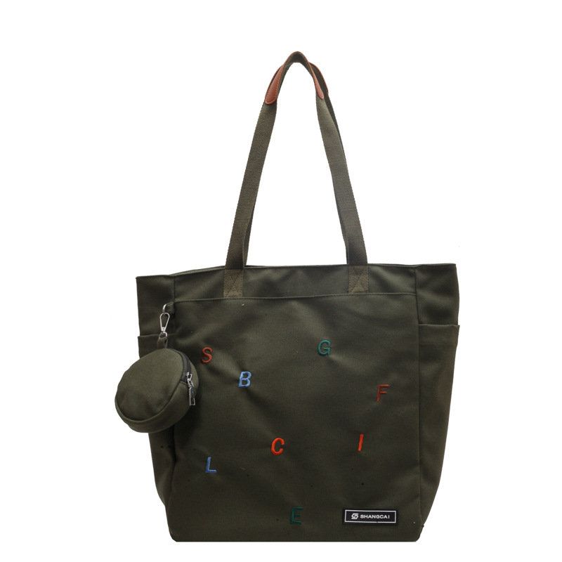 Creative Niche Design Letter Canvas Bag A31