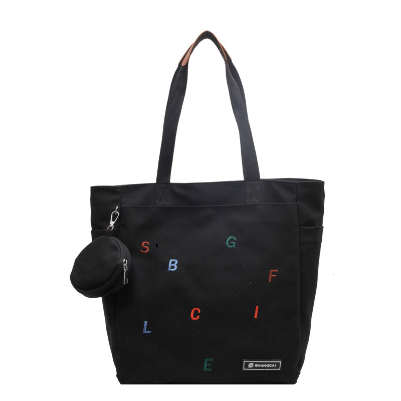 Creative Niche Design Letter Canvas Bag A31