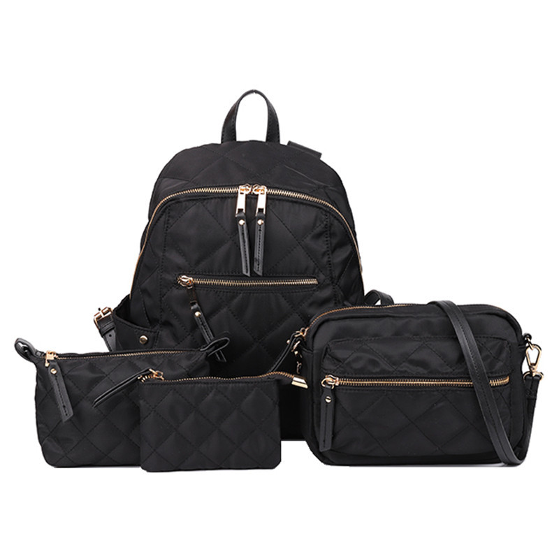 Niche Rhombic Canvas Commuter Women's Bag A25