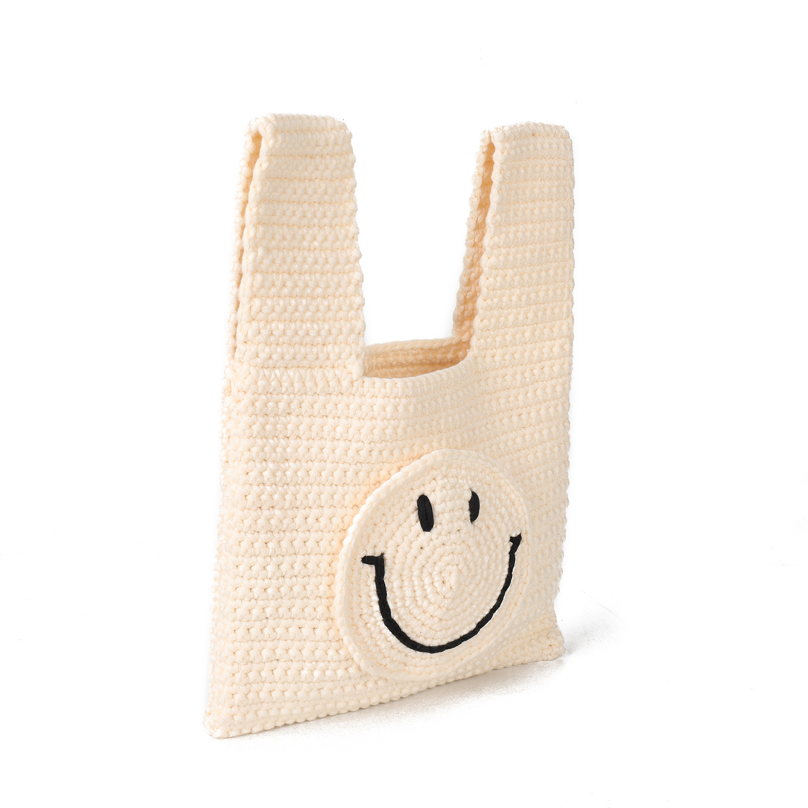 Knitted Bag Women's Handmade Mini Smiley Bag A42