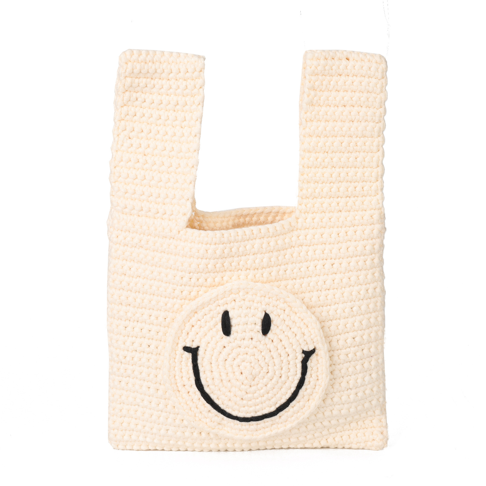 Knitted Bag Women's Handmade Mini Smiley Bag A42
