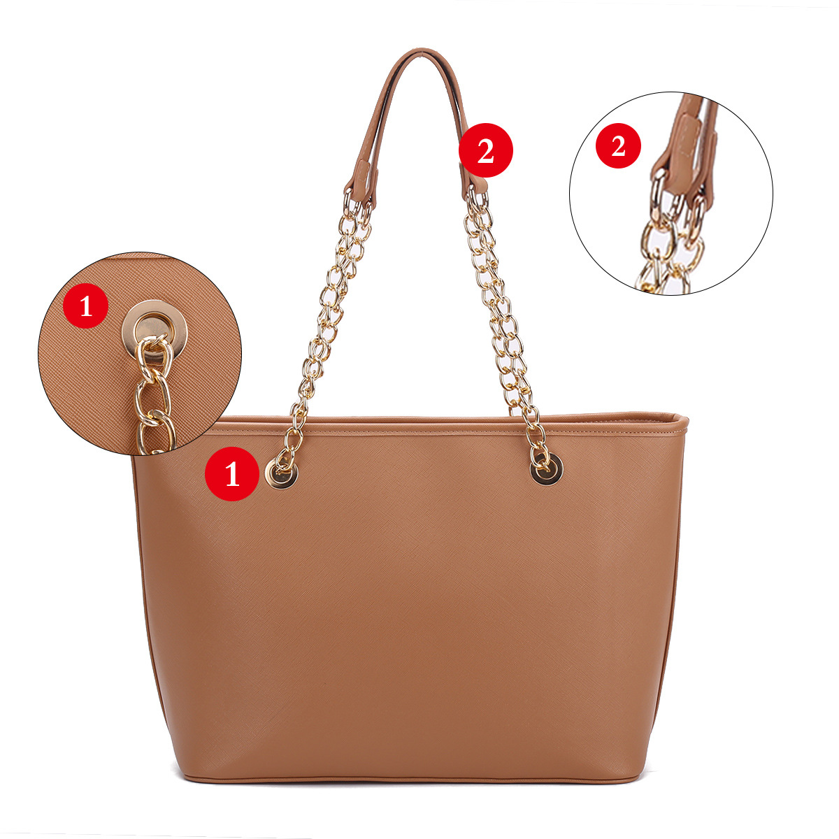Trendy PU Leather Special Price Tote Bag A40