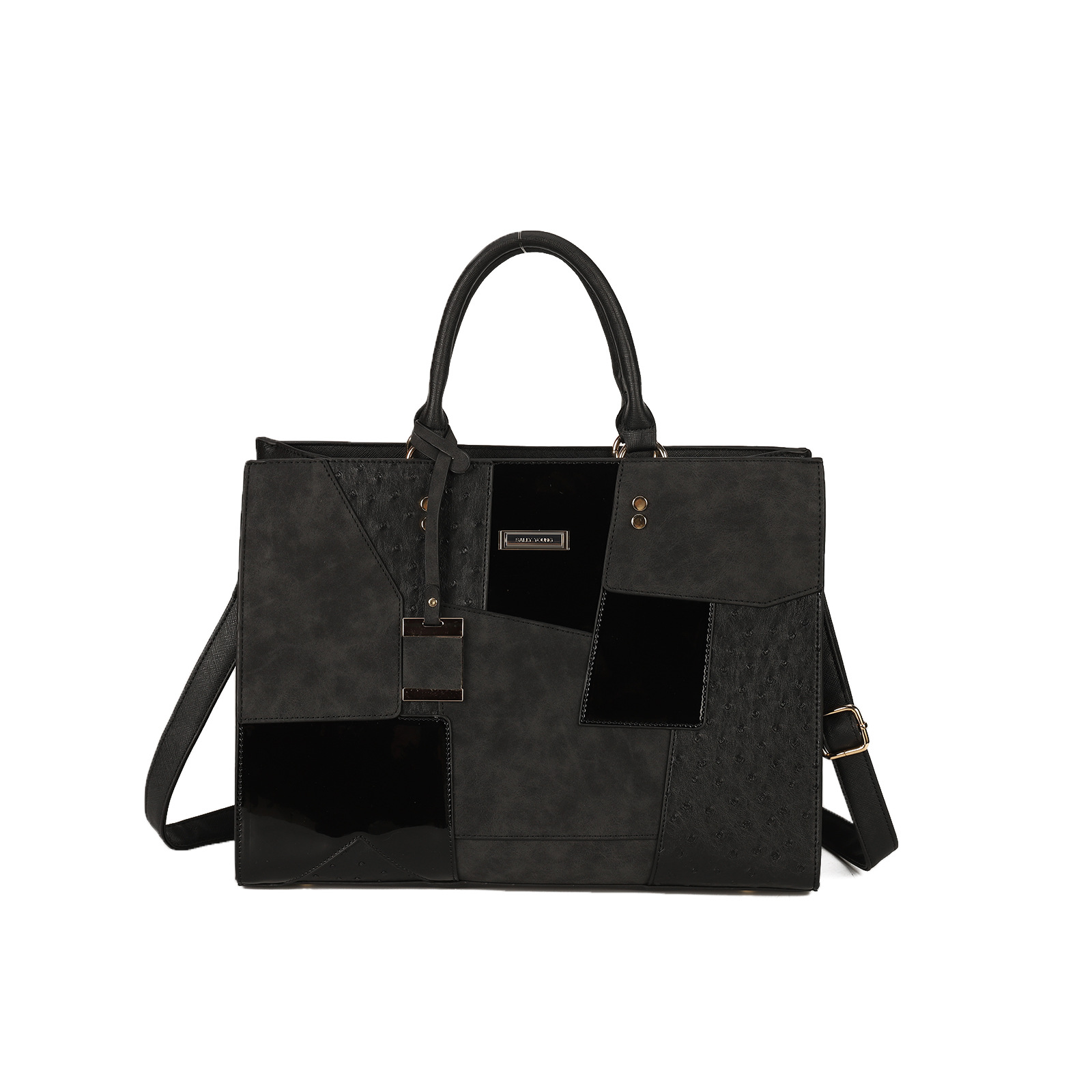 Women's Single Shoulder Trendy Splicing Handbag A41