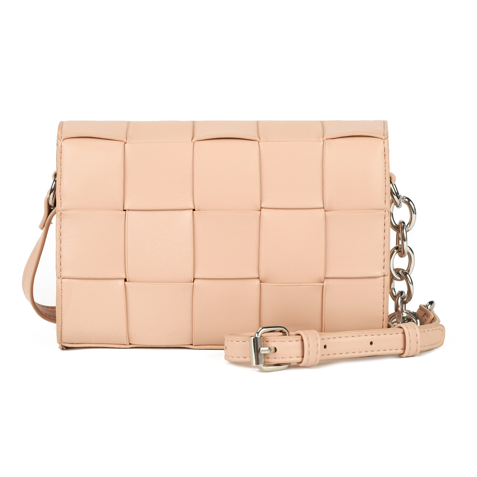 Braided Diagonal Chain Pillow Bag A82