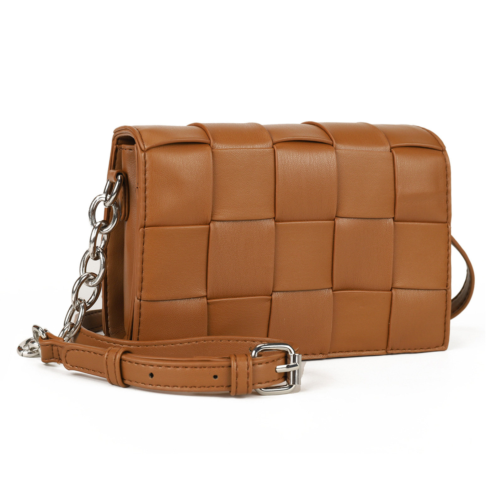 Braided Diagonal Chain Pillow Bag A82