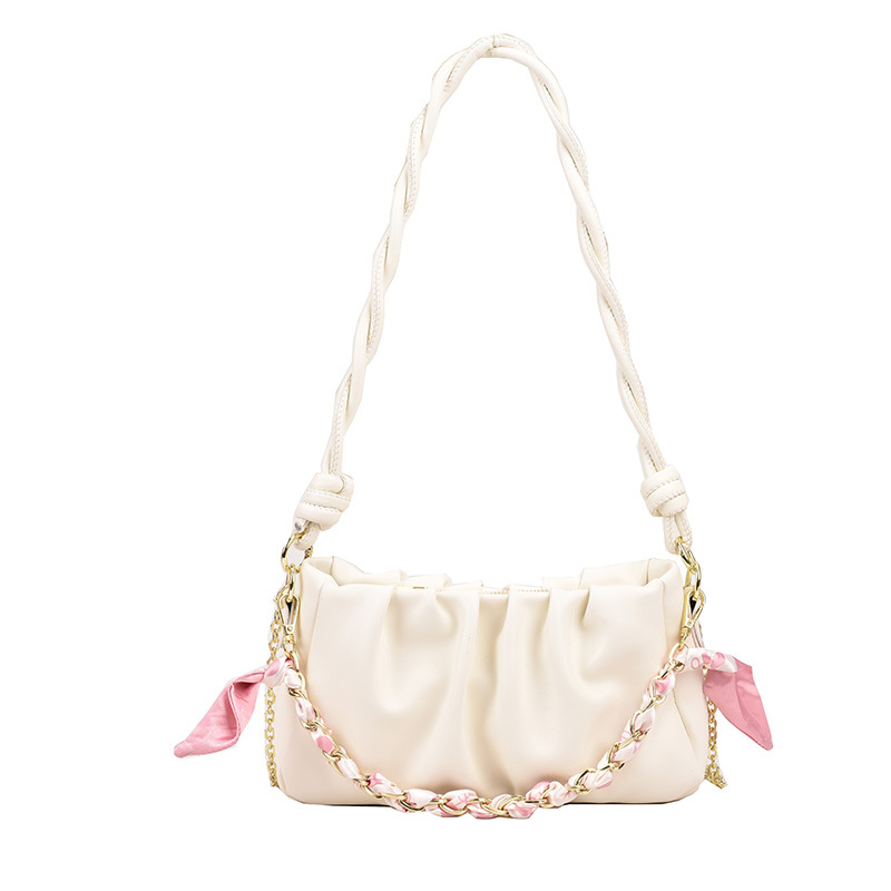 Pleated Shoulder Chain All-Match Women's Bag A81