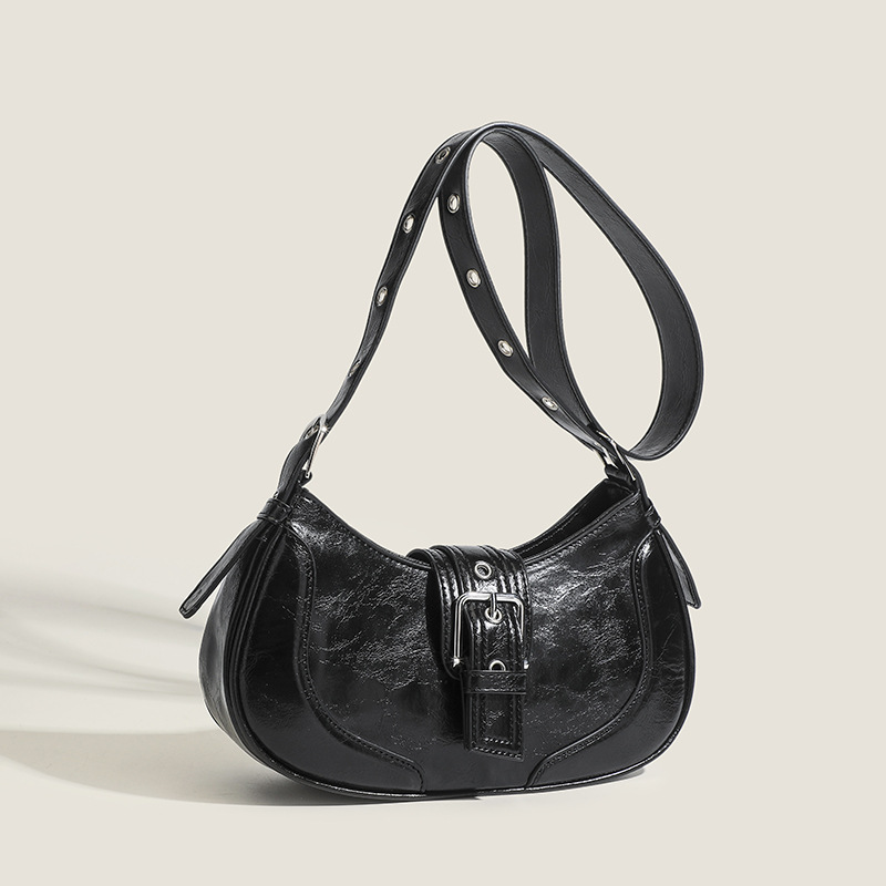 PU Lacquered Car Stitching Messenger Bag A67