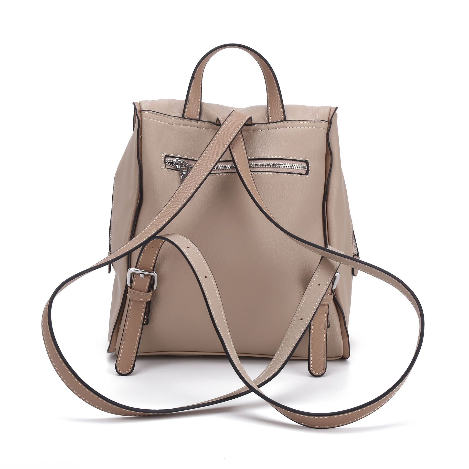 PU Soft Leather Leisure Travel Backpack A114